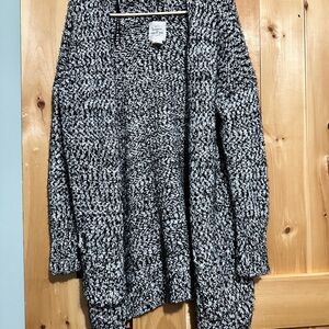 Me & You Gray Salt and Pepper Knit Cardigan